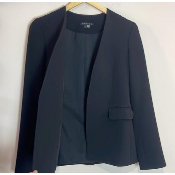 Theory- women’s open front wool blazer-Sz 6 - Picture 2 of 8